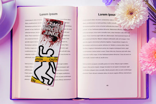 Crime thriller bookmark