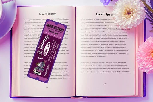 Dark romance bookmark