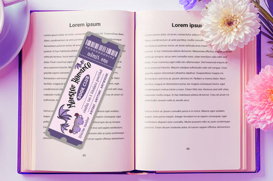 Monster romance bookmark