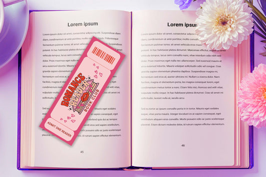 Romance reader bookmark